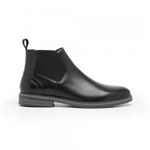 Botas Chelsea Flexi Chelsey Boot with Elastic Style 404604 Hombre Negros | 65PNXSTED