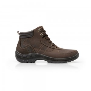 Botas Country Flexi Outdoor Boot with Grained Leather - Style 66514 Hombre Chocolate | 46ZYSPTFW