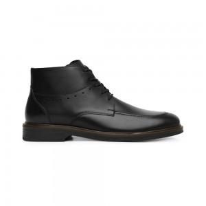 Botas De Vestir Flexi Dress Leather Boot Style 400114 Hombre Negros | 15XPNBOQA