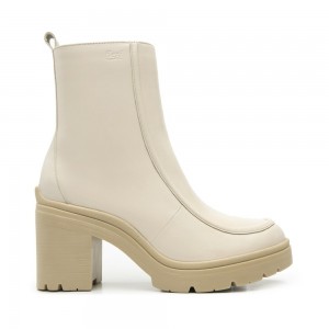 Botas De Vestir Flexi Leather Style 119606 Mujer Beige | 21IYKZNLX