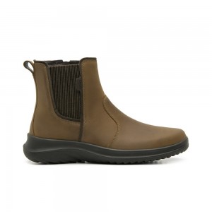Botas Flexi Outdoor Boot with Internal Zipper Style 125902 Mujer Marrom | 28XOSKGCH