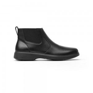 Botas Flexi Soft Walking Office Casual Booty - Style 59305 Hombre Negros | 02LWFTHPI