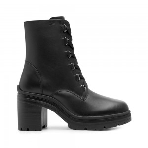 Botas Militares Flexi Leather Style 119607 Mujer Negros | 81PGEDMTY