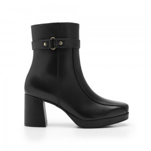 Botines Flexi Internal Zipper Style 127203 Mujer Negros | 24MVFXPDS