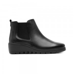 Botines Flexi Leather Booties Style 104814 Mujer Negros | 81SFMPGYO