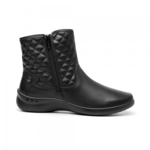 Botines Flexi Leather Booties Style 48330 Mujer Negros | 90UQCOHWF