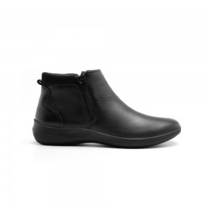Botines Flexi Zipper Booty with Double Zipper Style 25913 Mujer Negros | 74RETHFMV