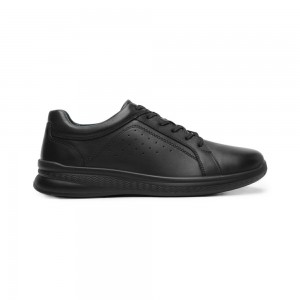 Mocasines Flexi Casual Leather Style 408208 Hombre Negros | 41YJZNOMW