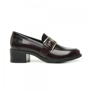 Mocasines Flexi Heeled Style 119507 Mujer Vino | 12JBHIRCV