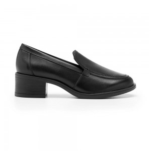 Mocasines Flexi Heeled Style 119509 Mujer Negros | 02APMZVRW