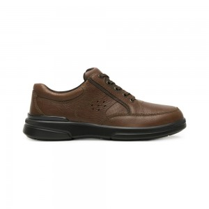 Mocasines Flexi Leather Moccasin Style 410605 Chestnut Hombre Marrom | 54GDSOBKM