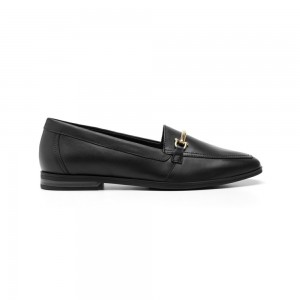 Mocasines Flexi Leather Slip-On Style 126602 Mujer Negros | 20EOGHMXD