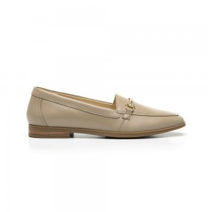 Mocasines Flexi Leather Slip-On Style 126602 Mujer Grises Marrom | 35XYEPCQT