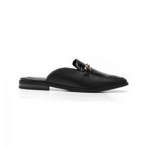 Mocasines Flexi Leather Slipper Style 126603 Mujer Negros | 65ERKFBCU