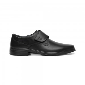 Mocasines Flexi Leather with Walking Soft Technology Style 406408 Hombre Negros | 63UFOLQNY
