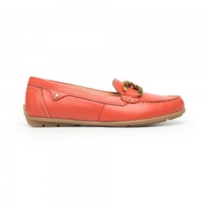 Mocasines Flexi Loafers Style 124302 Mujer Coral | 21MXQHTIR