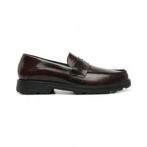 Mocasines Flexi Quirelli Casual Dress Style 705802 Hombre Vino | 48XISJPAQ