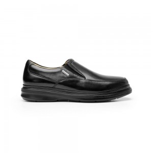 Mocasines Flexi Quirelli Classic Sheepskin Moccasin - Style 700803 Hombre Negros | 02NLGHVEZ
