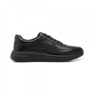 Mocasines Flexi Quirelli Leather Style 703805 Hombre Negros | 07EYOCTXA