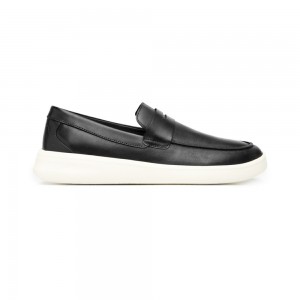 Mocasines Flexi Quirelli Penny Hexafoam Insole Style 702909 Hombre Negros | 17OCBMXDI