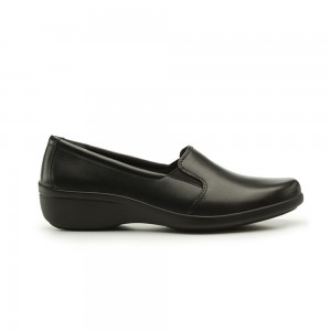 Mocasines Flexi Service/Clinic Side Elastic - 18113 Style Mujer Negros | 26LIVGUWA