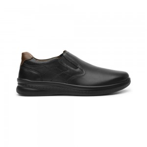Mocasines Flexi Slip OnStyle 408203 Hombre Negros | 05MXPIVCW