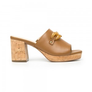 Sandalias Flexi Heeled al with Comfort Walk Technology Style 123003 Mujer Naranjas | 24XGZCUBR