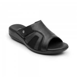 Sandalias Flexi Leather al Style 34929 Mujer Negros | 40BDYGWRI