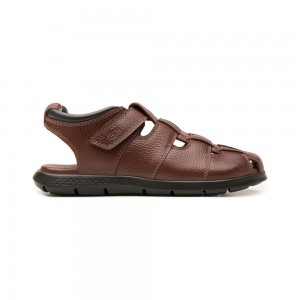 Sandalias Flexi Leather al Style 400015 Hombre Marrom | 94IJDCASB