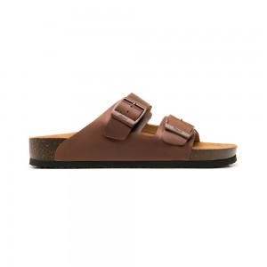 Sandalias Flexi Leather al Style 404203 Hombre Negros | 12FQJAOYC