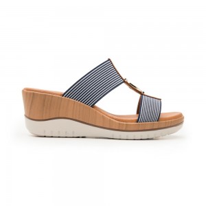 Sandalias Flexi Platform al Style 113313 Mujer Azules | 06QDIZBXC
