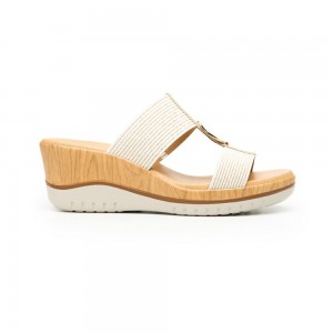 Sandalias Flexi Platform al Style 113313 Mujer Dorados | 53NVIDBQT