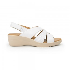 Sandalias Flexi Slingback al Style 116009 Mujer Blancos | 52NWUHELO