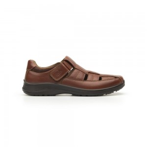 Sandalias Flexi Urban Leather al - 50807 Hombre Marrom | 95NRGQVPF