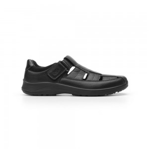 Sandalias Flexi Urban Leather al - 50807 Hombre Negros | 94IEWDBMC