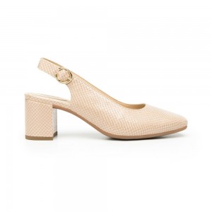Tacones Flexi Comfort Walk Technology Style 119704 Mujer Beige | 83OSHIPEG