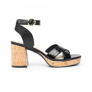 Tacones Flexi Heeled al with Comfort Walk Technology Style 123001 Mujer Negros | 51NXFMYHD