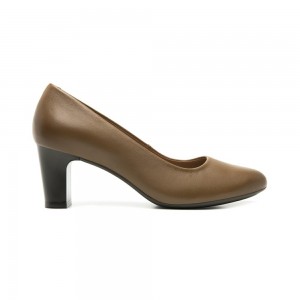 Tacones Flexi with Comfort Walk Technology Style 124401 Mujer Cafes | 30WREDHIG