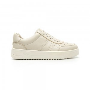 Tenis Flexi Casual Style 103504 Mujer Beige | 85WHXFZAP