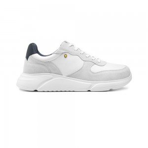 Tenis Flexi Quirelli Casual Anatomic Insole Style 705401 Hombre Blancos | 80BASPNXC