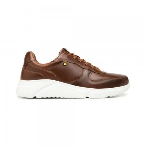 Tenis Flexi Quirelli Casual Anatomic Insole Style 705401 Hombre Marrom | 75WOELZMG