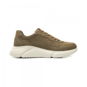 Tenis Flexi Quirelli Casual Leather Style 705403 Hombre Marrom | 16CQZULIB
