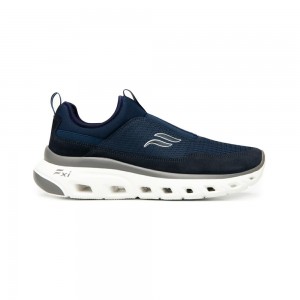 Tenis Flexi Slip-On Extra Lightweight Style 409805 Hombre Azules | 05ZAWDREJ