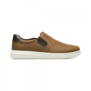 Tenis Flexi Slip-On with Extra Lightweight Style 415305 Hombre Marrom | 61BLMKZJR