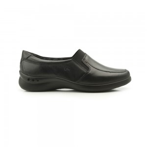 Zapatos Planos Flexi Casual Self-Adjusting - Style 48302 Mujer Negros | 54XQSKFLN