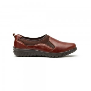Zapatos Planos Flexi Casual With Self-Adjusting - Style 35301 Mujer Marrom | 46JDPGMLC