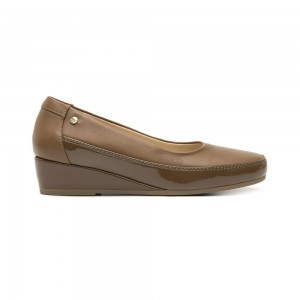 Zapatos Planos Flexi Leather Comfort Style 127001 Mujer Marrom | 26XZOVNPT