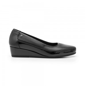 Zapatos Planos Flexi Leather Comfort Style 127001 Mujer Negros | 93REJGONW