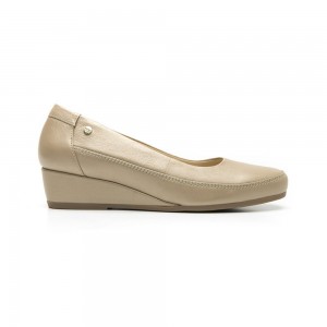Zapatos Planos Flexi Leather Comfort Style 127001 Mujer Grises Marrom | 76ZYGKXJU