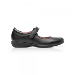 Zapatos Planos Flexi School Velcro Bracelet - Style 35902 Mujer Negros | 36POZDUQR